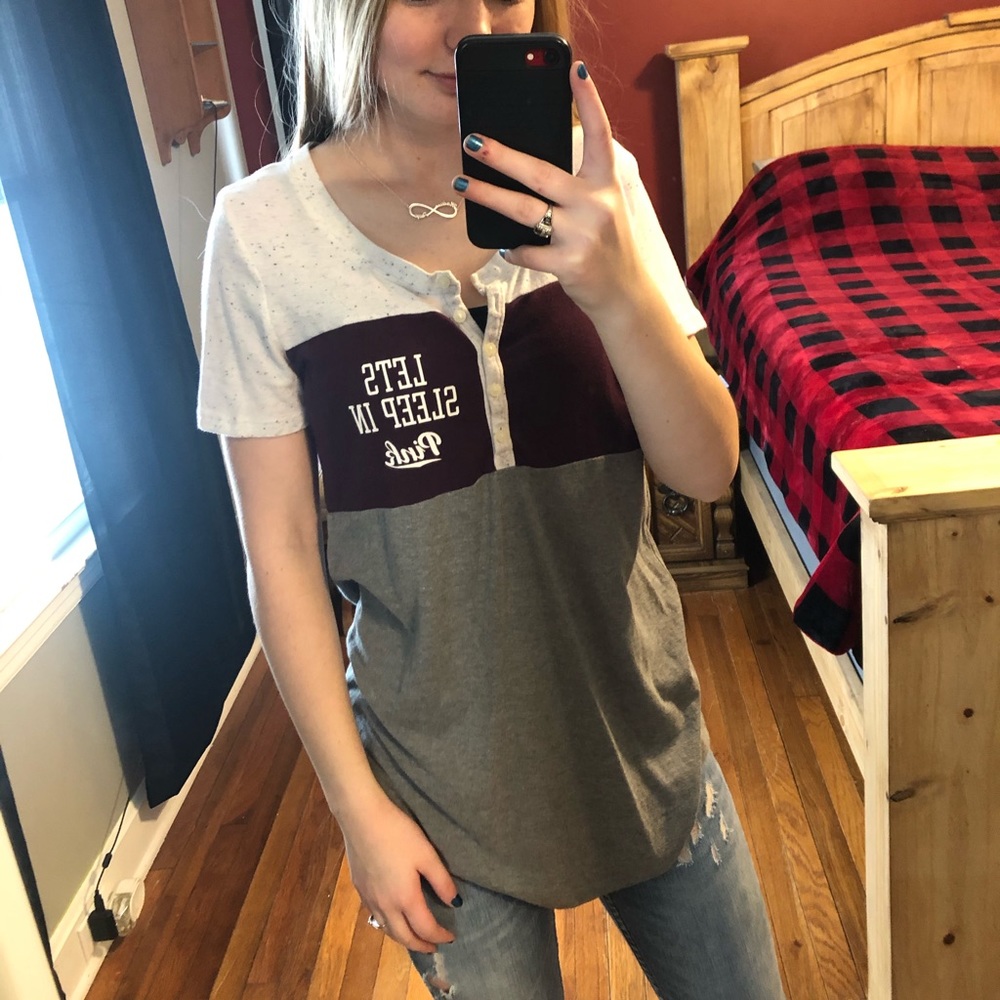 PINK MULTI color Long t-shirt
